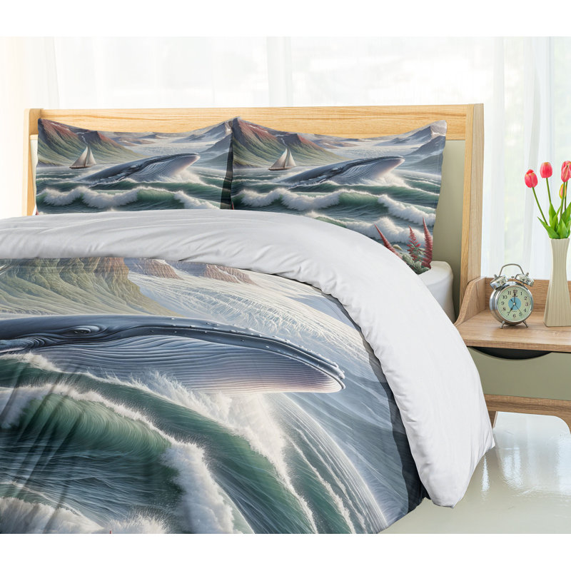 Nautical Duvet Cover, Queen Duvet Cover + 2 Standard Shams