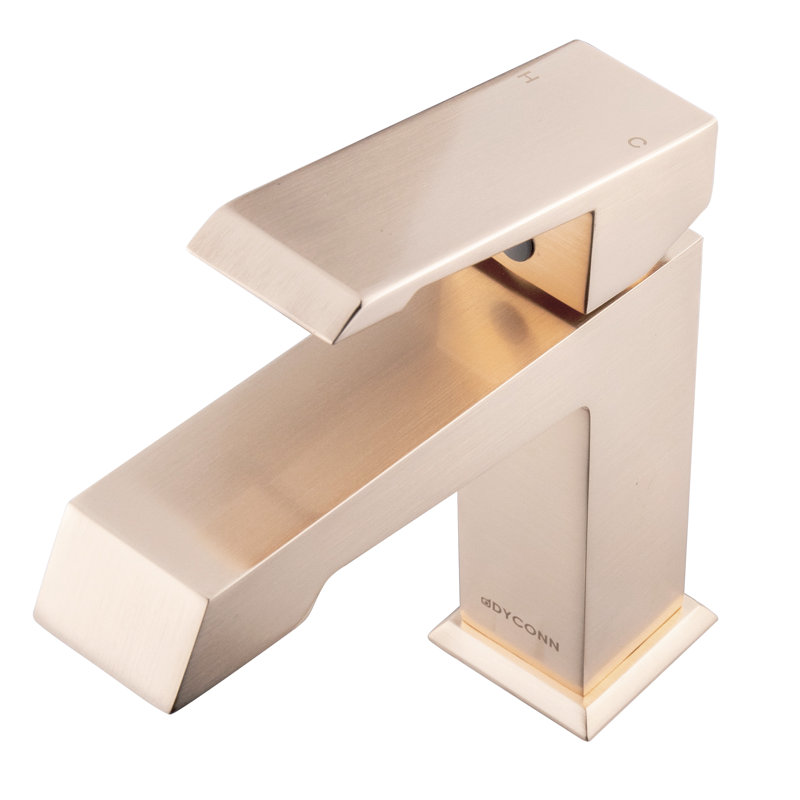 Single-Hole Single-handle Bathroom Faucet, Rose Gold