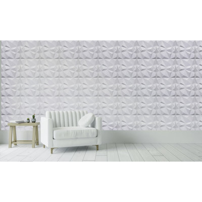 Panneau mural blanc 19,7 po x 19,7 po Falkirk Ross