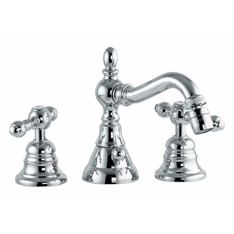 Robinet de bidet à poignée double Epoque, Nickel brossé