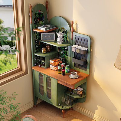 65.94"Green solid wood vintage sideboard