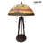 Fine Art Lighting Reverse Hand Painted Glass Table Lamp Lake Design