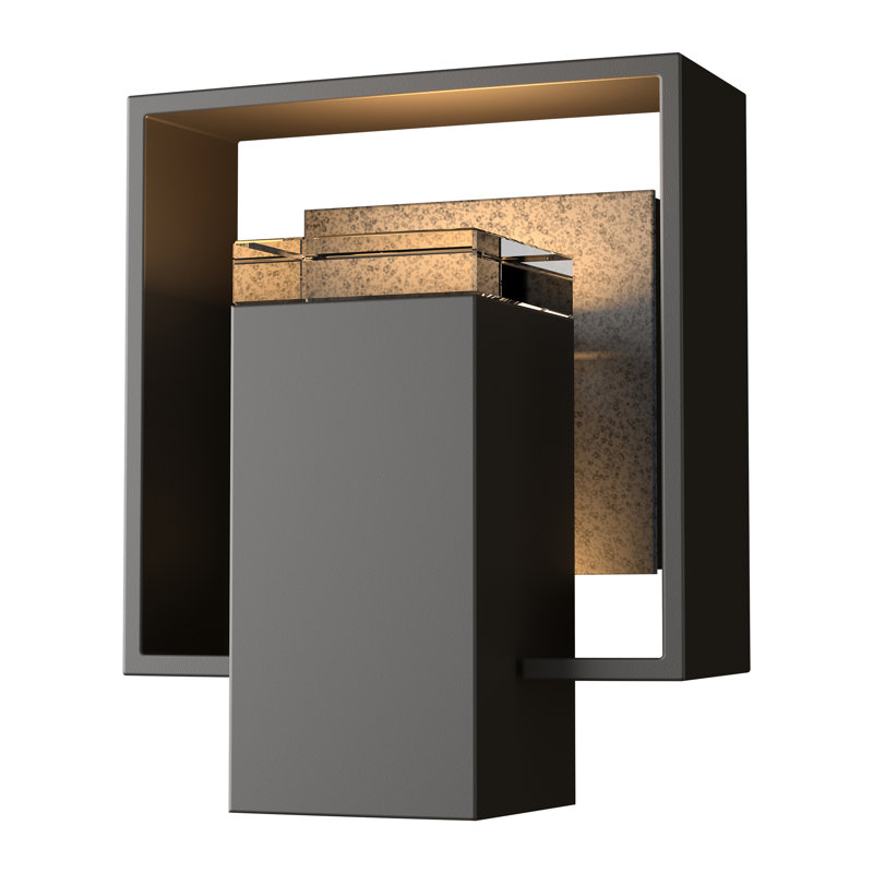 Shadow Box Outdoor Armed Sconce, Coastal Oil Rubbed Bronze, Coastal Bronze, No