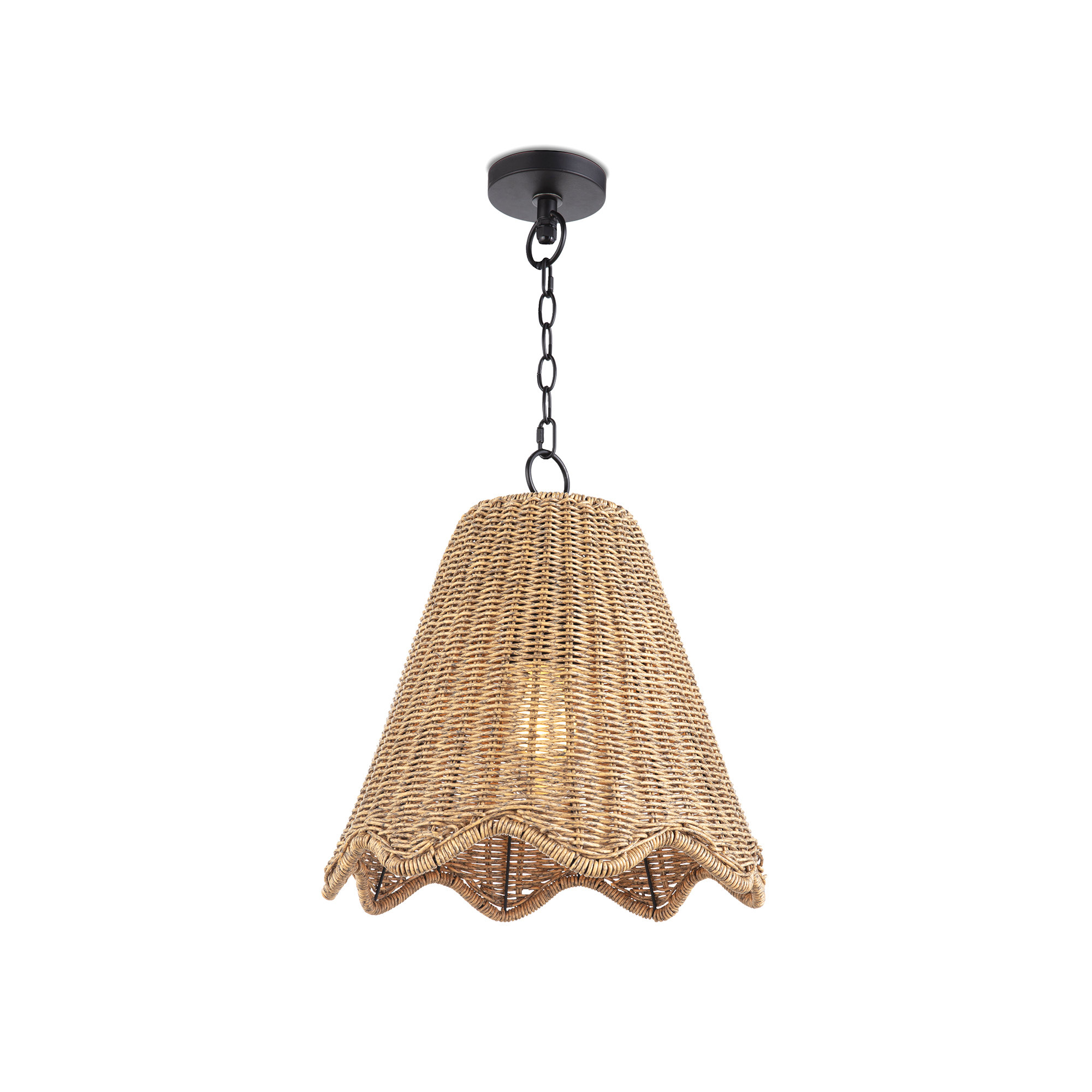 Summer Pendant Large (Weathered Natural), 22.75" H x 16" W x 16" D