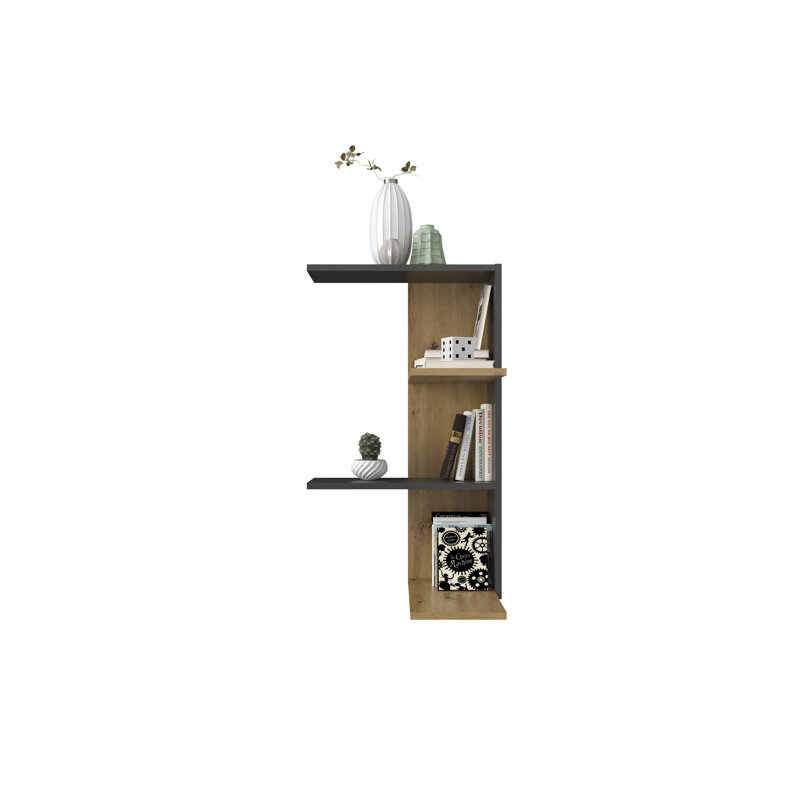Bridgnorth 4 Piece Accent Shelf, Artisan Oak/Matera
