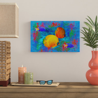 « fish art 4 », reproduction d’impression sur toile tendue