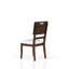2 pièces Chaise de salle à manger d'appoint avec siège rembourré au fini brun noisette de 2 sièges châtaignier