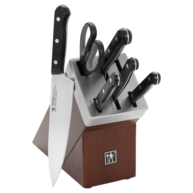 HENCKELS Solution 7-Piece Self-Sharpening Knife Block Set