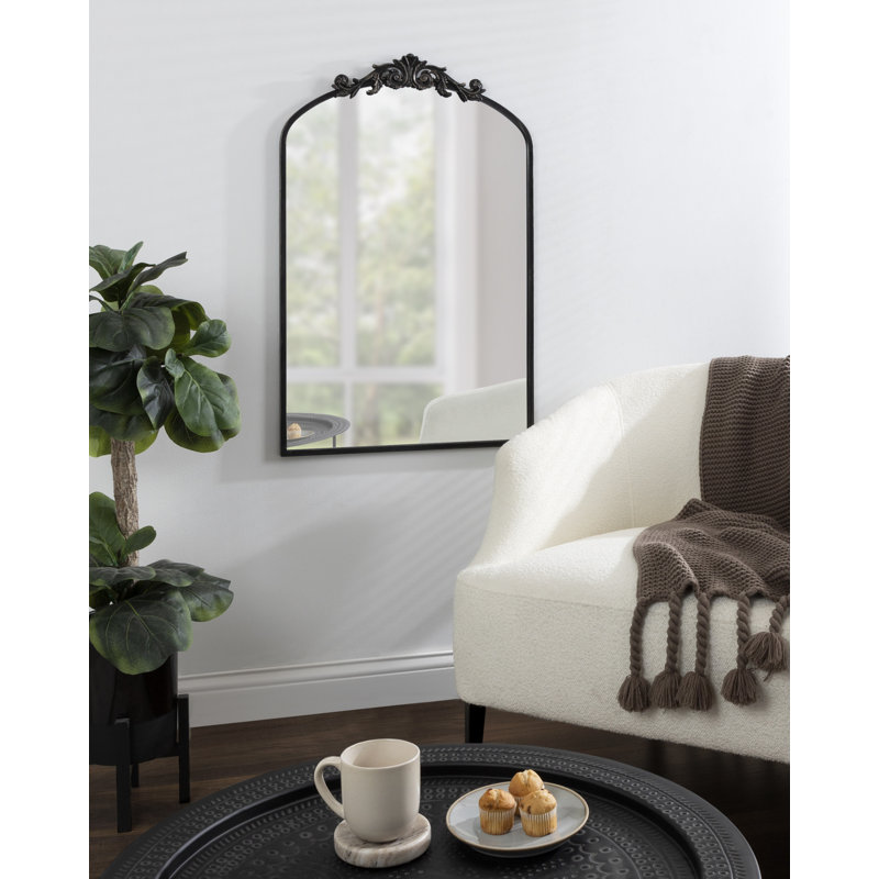 Anglo Metal Flat Mirror, Black, 36" x 24"