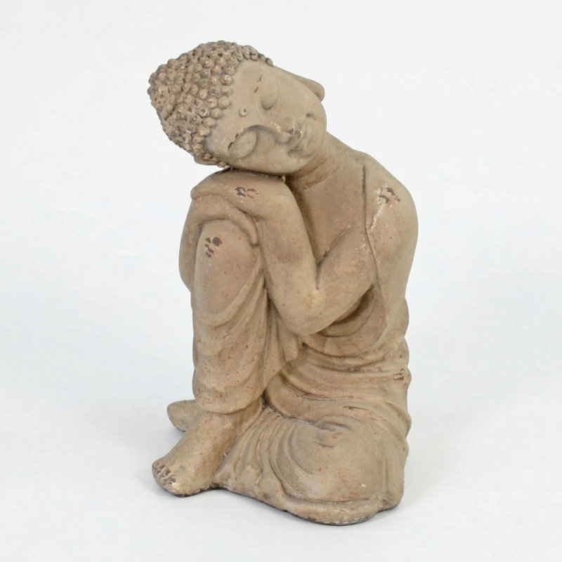 Carlile Weather Resistant Fiberstone Garden Statue, Brown