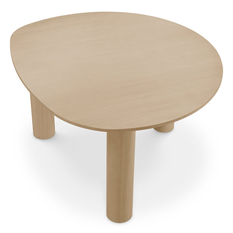 Dining Table Lombardo Black Veneer - Legs, Oak Wood