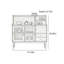 Table buffet multifonctionnelle en verre