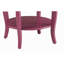 Table d'appoint décorative mauve avec tablette inférieure