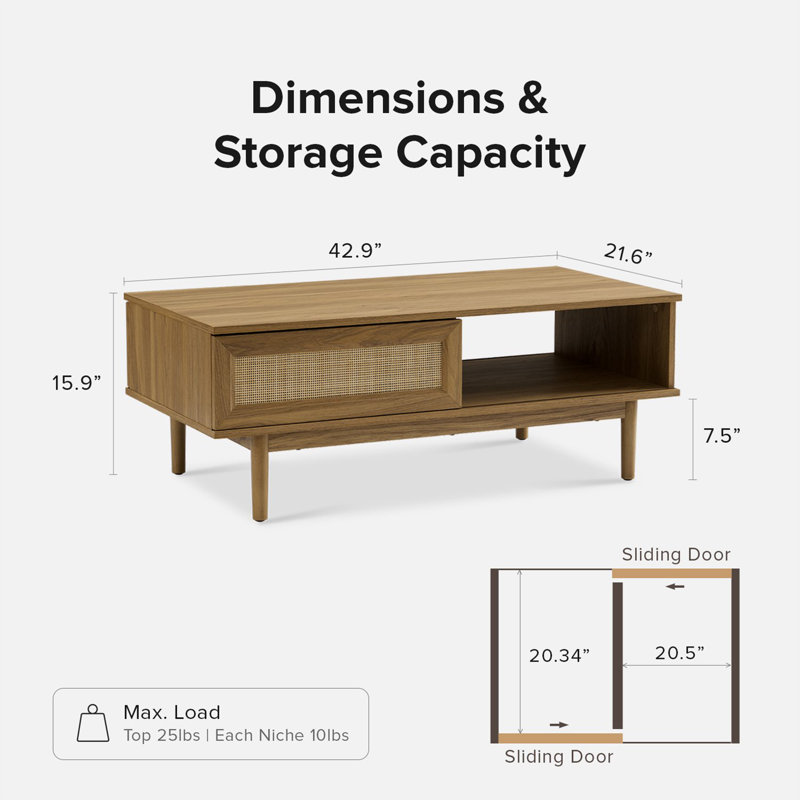 Gilus Coffee Table, Oak