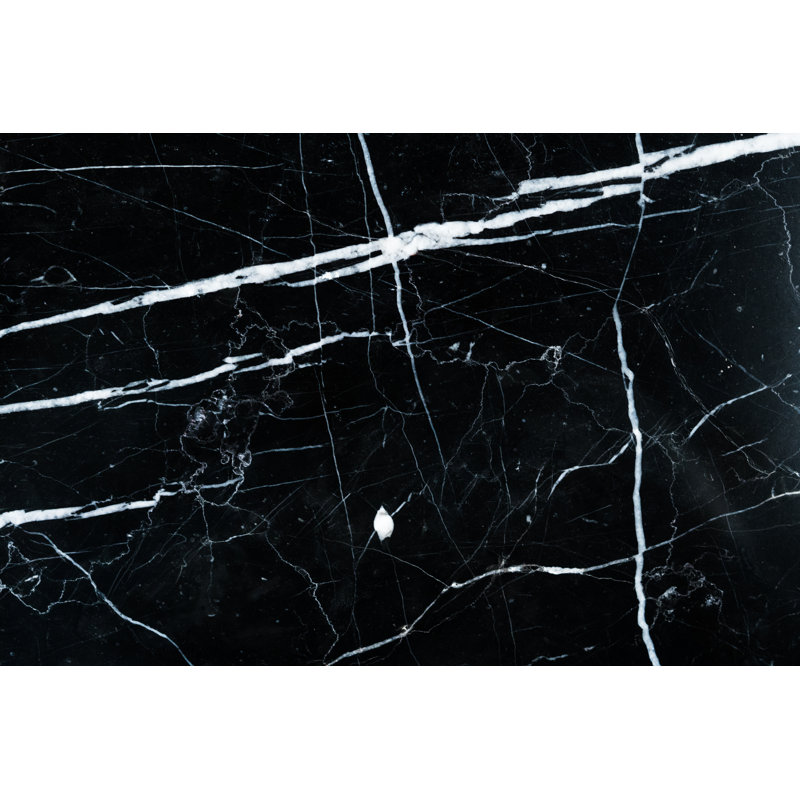 24" x 24" Marble Stone Look Wall & Floor Tile, Negro Marquina
