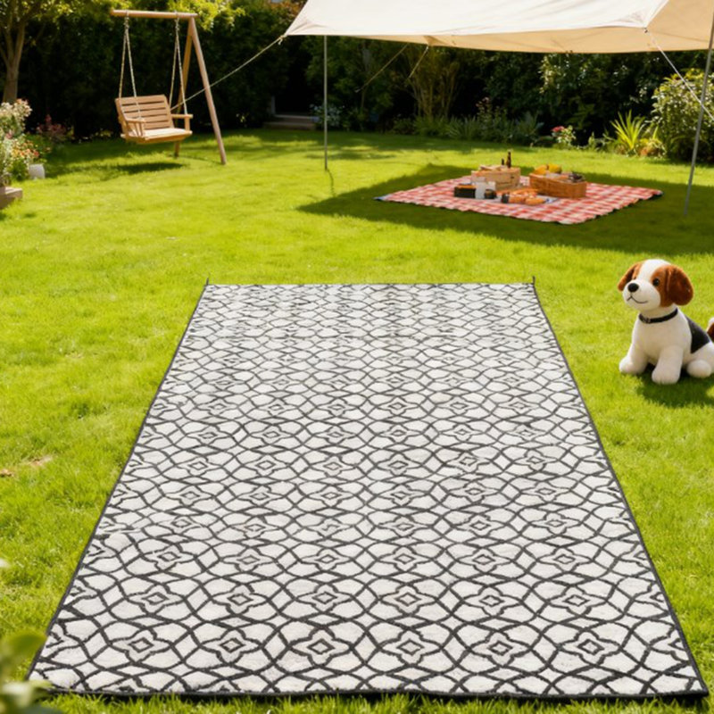 Tapis de patio, tapis d'extérieur réversible