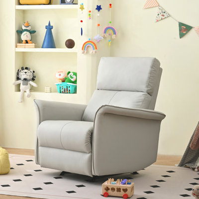 Fauteuil inclinable manuel en cuir synthétique