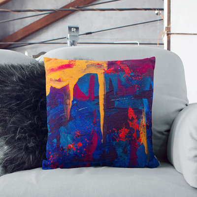 Abstract Square Throw Cushion