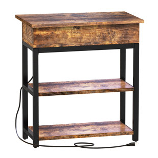 End Table and Built-In Outlets