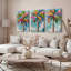 «Colorful Palm Tree», reproduction d'art sur toile abstraite (ensemble de 3)-510121850