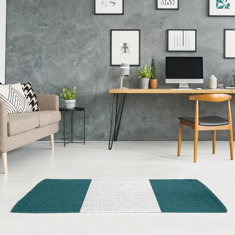 Striped Indoor Rug, Rectangle 2' x 3', No