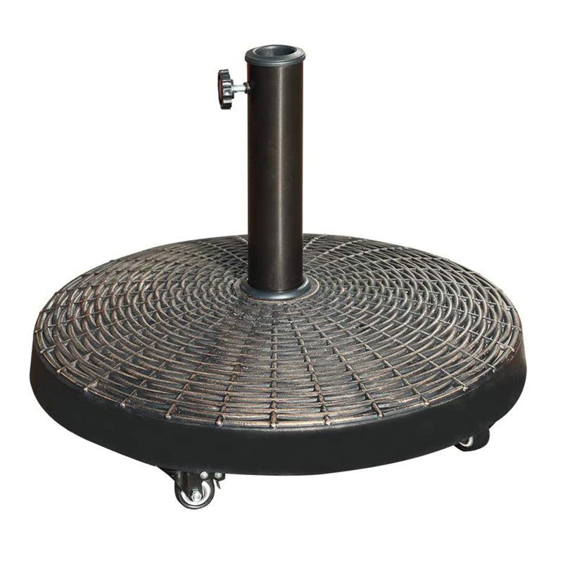 Leopold 52 Lb. Resin Free Standing Umbrella Base with Wheels, Bronze