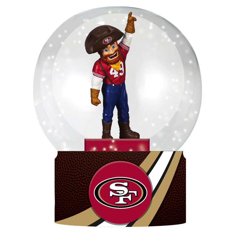 Sports Licensed 5" Mascot Water Snow Globe, San Francisco 49ers