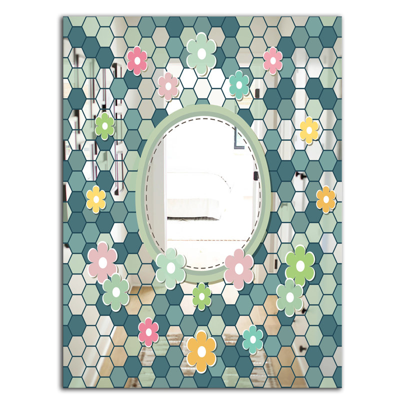 Miroir d'appoint Hexagons, H 39,4 po x l 29,5 po