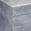 3 classeurs en argent, finition faux béton pour une organisation de bureau simplifiée, argent avec 3 tiroirs à usage domestique