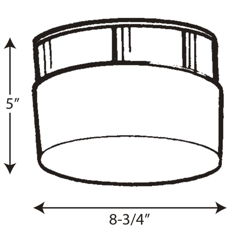 Plafonnier encastré 8 lumières 8,75 po Shellcove