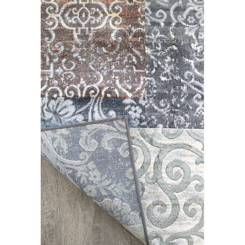 Assuntina Patchwork Area Rug, Runner 80 x 250cm