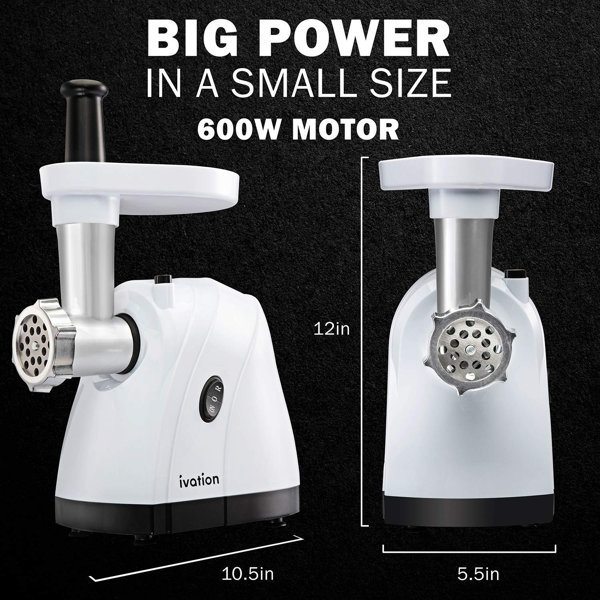 Electric Stainless Steel Meat Grinder Mincer – Ivation Products