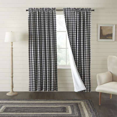  Annie Buffalo Check 100% Cotton Curtain