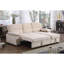 Canapé-lit modulaire réversible en tissu de velours beige Kipling-1900402571