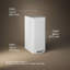 13-Gallon Stainless Steel Slim Step Trash Can With Bifold Lid-1462412723