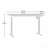 Contemporary Sit/Stand Desk With Four Preset Heights, White Finish-336777678