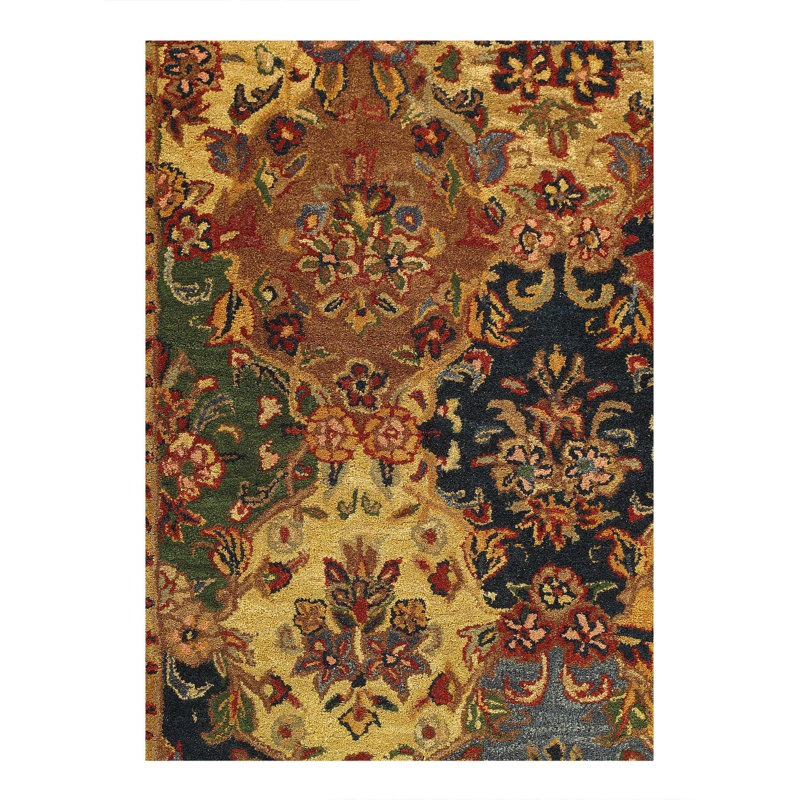 Jerud Oriental Area Rug in Gold