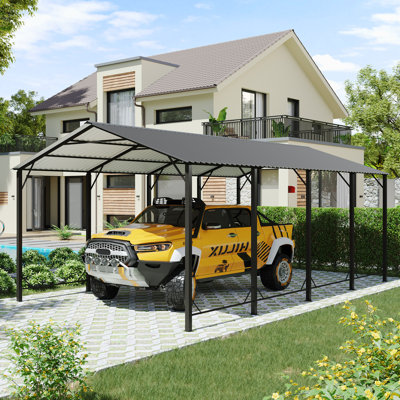 12x20 Ft Carport With Roof And Frame