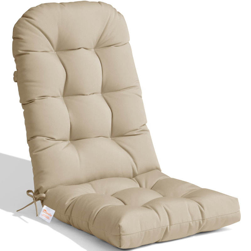 4" Thick Sunbrella Seat/back Cushion For Adirondack Chair, 1, Beige