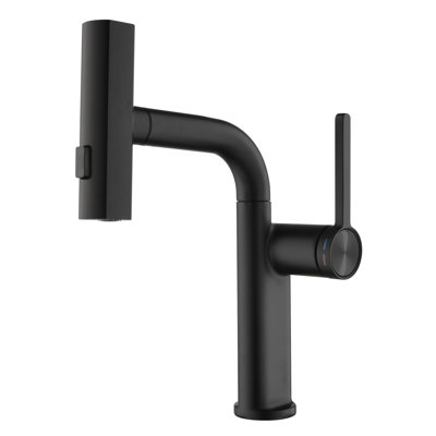 Single Hole Pull Down Kitchen Faucet, 3 Settings Kitchen Faucet