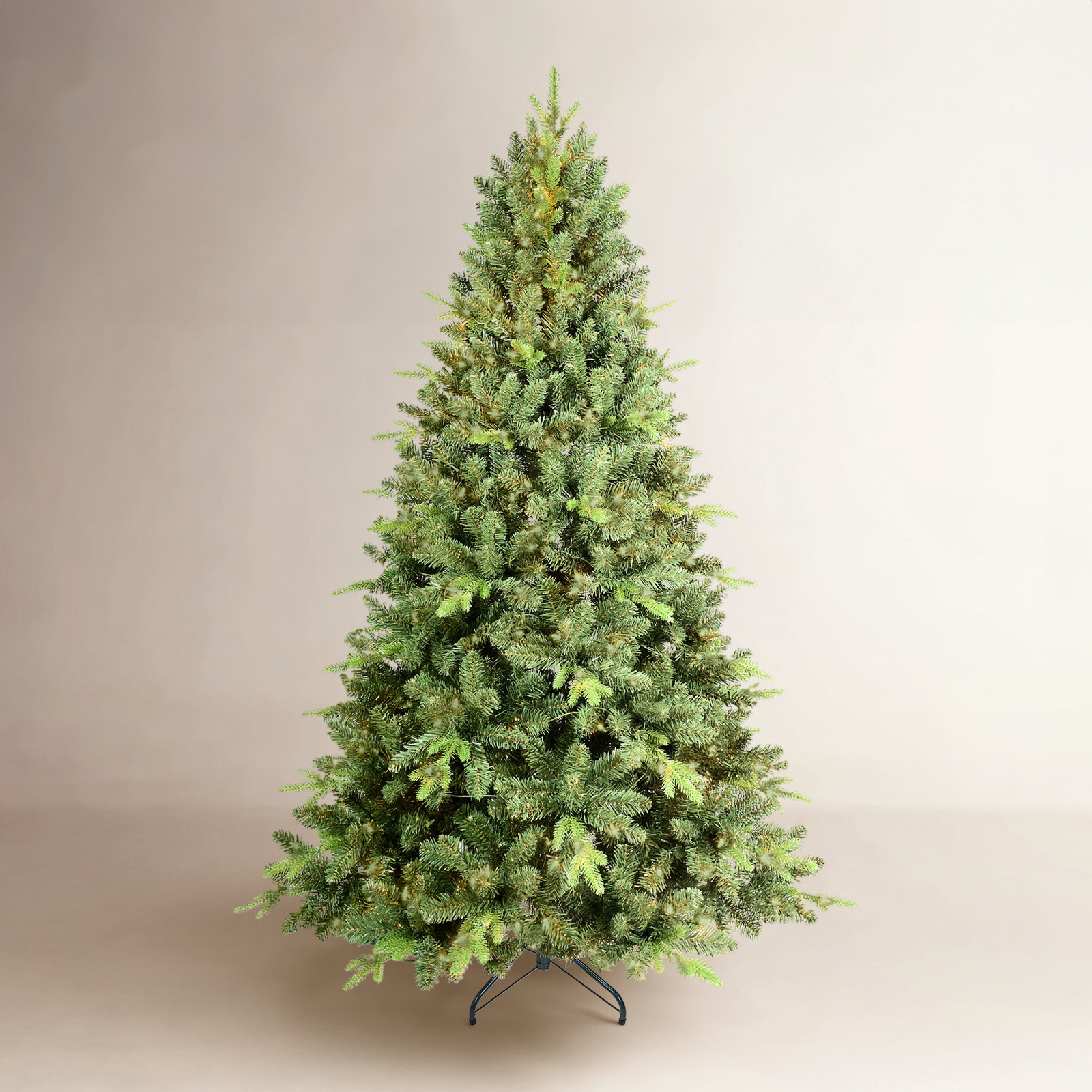 White Pre-Lit Spruce Tree, 9'