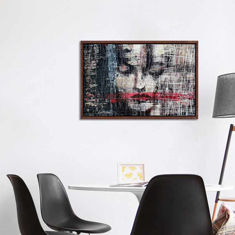 Cage II by Donatella Marraoni - Print on Canvas, 101.6 cm H x 66.04 cm W, Classic Brown Wood Framed