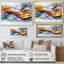 Lavande abstraite et motifs voilés d'hiver II - art abstrait au trait, paysage mural-895628158-895628157-895628129