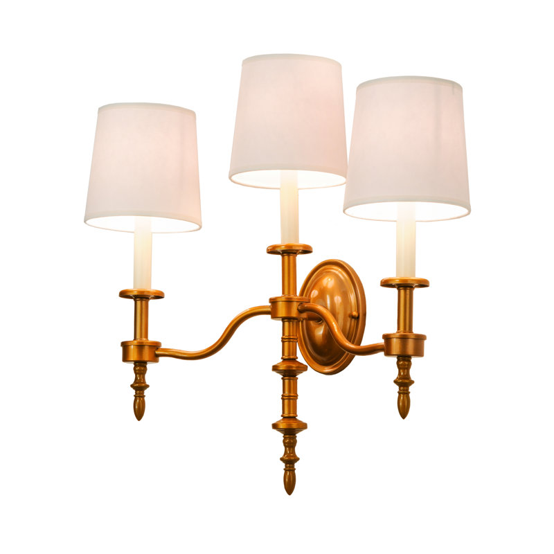 Lampe murale 3 lumières bougie toby