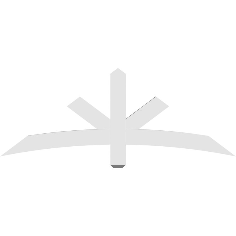 Support de pignon Alberta Alberta, H 22,5 po x l 60 po (pas: 9/12), P 2 po x F 4 po, PVC