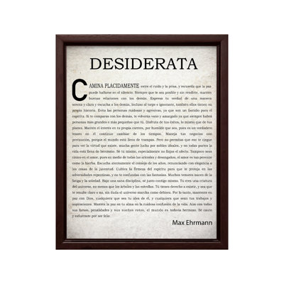 Max Ehrmann Desiderata
