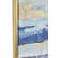 Bleu et doré, peinture encadrée abstraite