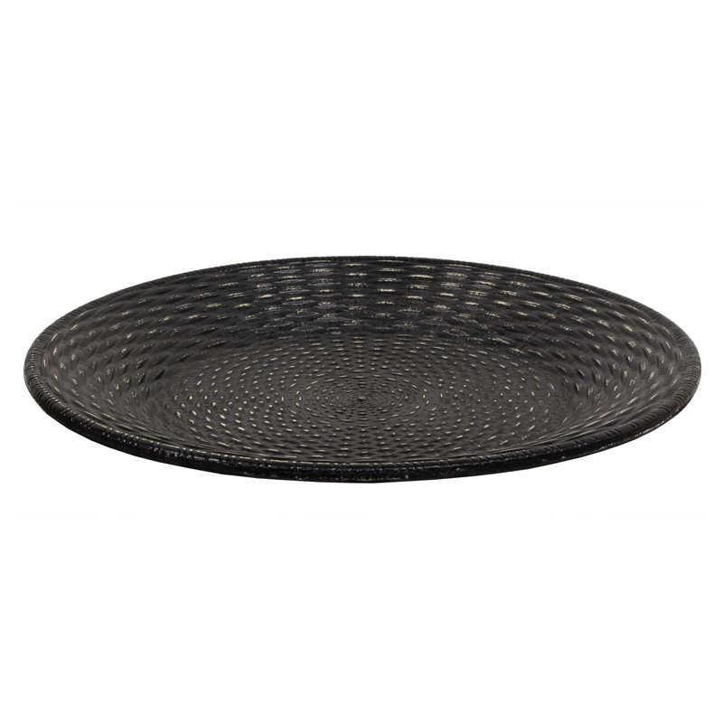 Assiette à panier, Noir