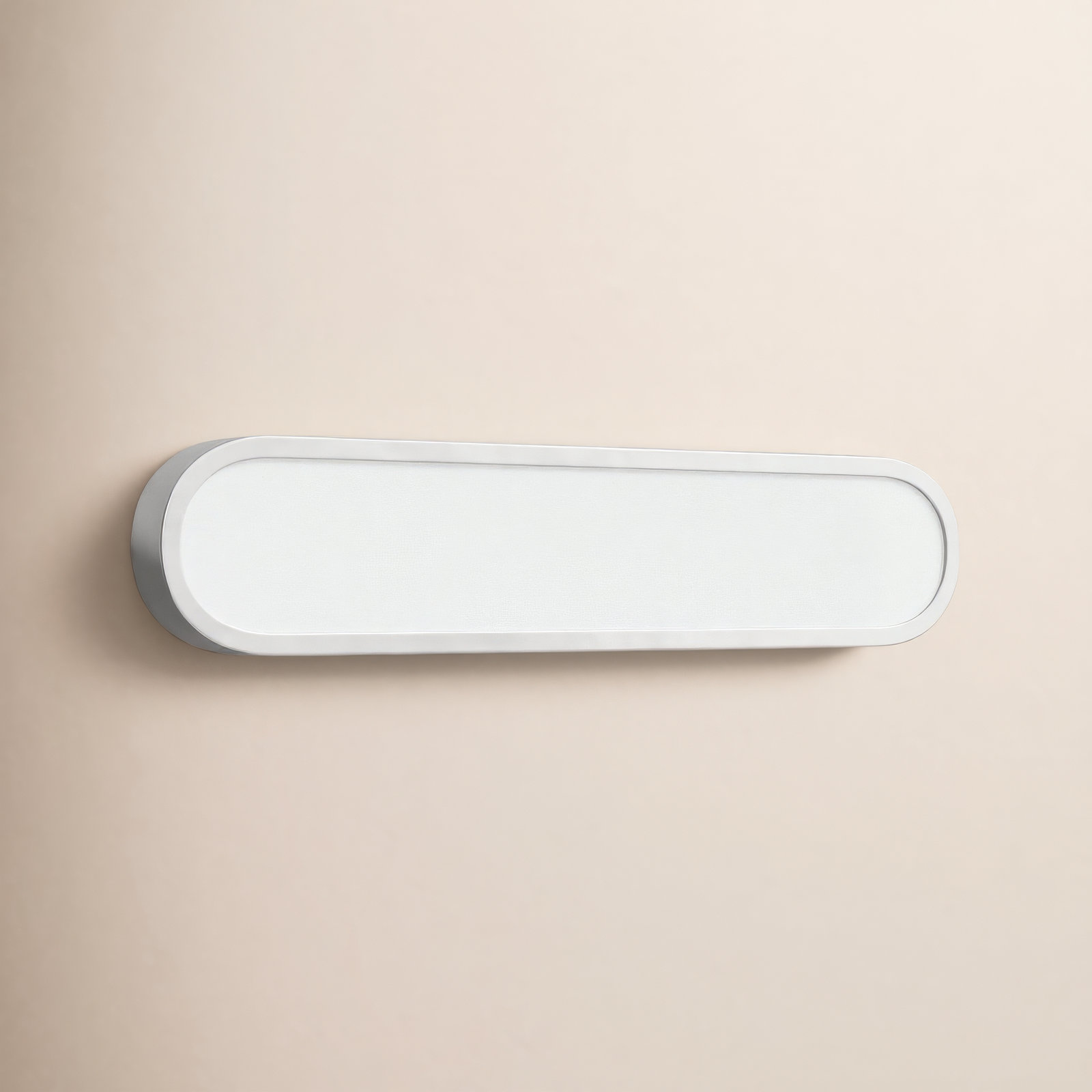 Single Dimmable LED Bath Bar, White/Satin Nickel, 24"