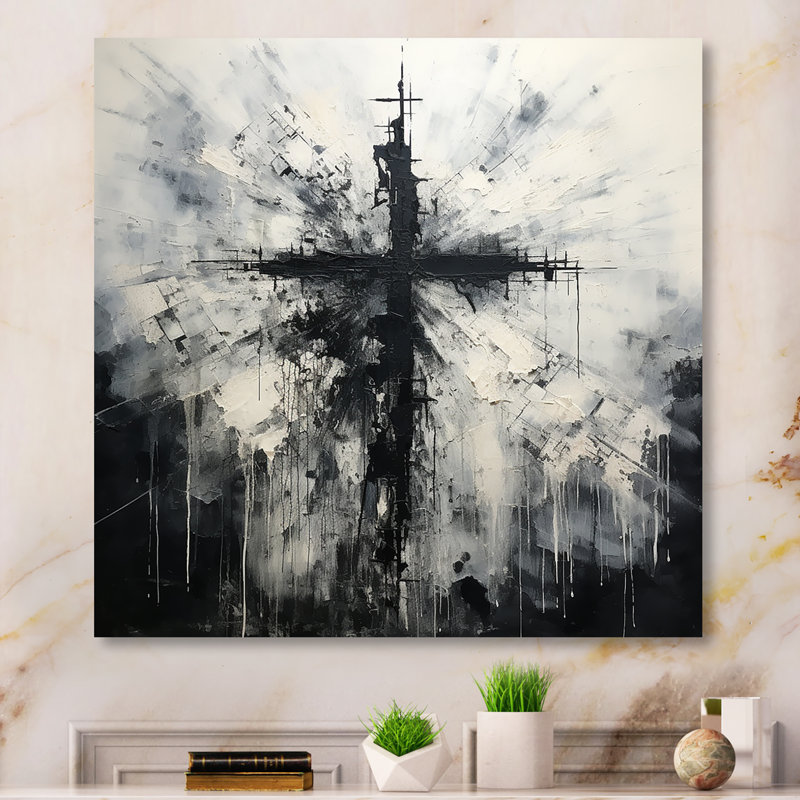 - Décoration murale en métal Christianisme, H 30 po x l 30 po x P 1 po